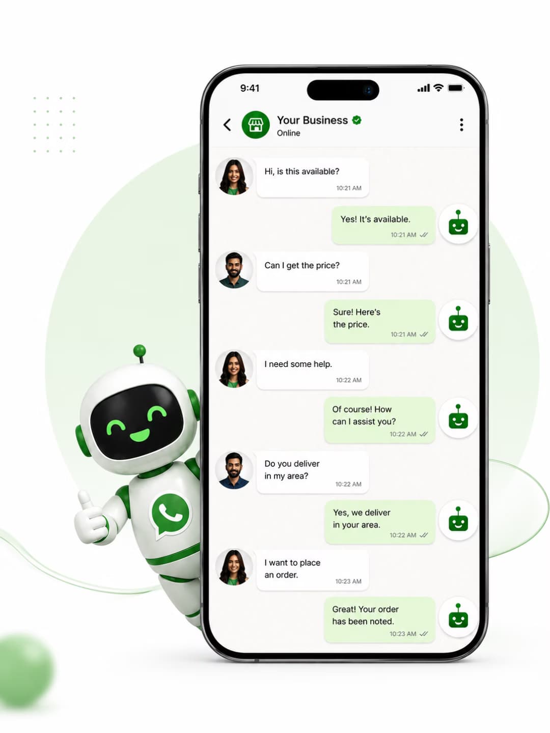 WA Agent centralized WhatsApp inbox for customer messages