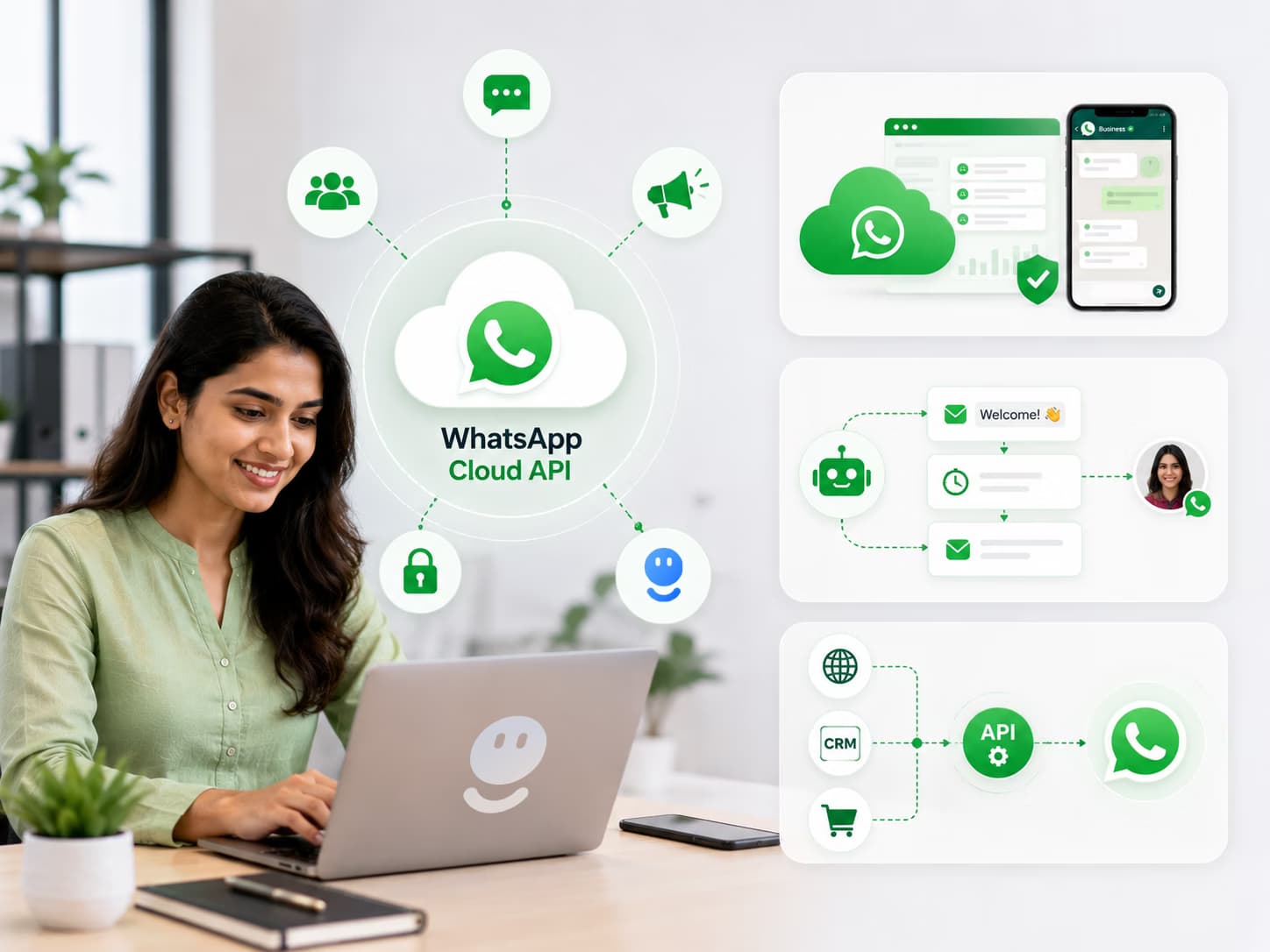 WhatsApp Cloud API Business Dashboard And Customer Communication